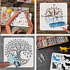 PET Hollow Out Drawing Painting Stencils DIY-WH0391-0507-4