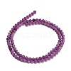 Natural Lepidolite/Purple Mica Stone Beads Strands GG-CBAA9B4-A15-01-4