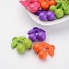 Mixed Cherry Charms Acrylic Pendants for Children's Jewelry X-MACR-G030-M-4