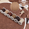 6 Rolls 6 Colors Imitation Leather Braided Cord WL-PH0004-24-4