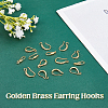 30Pcs 3 Style Rack Plating Brass Earring Hooks KK-DC0002-02-4
