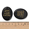 Natural Obsidian Pendants G-K353-06D-3