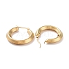 201 Stainless Steel Chunky Hoop Earrings STAS-H164-06G-2