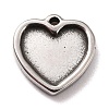 Non-Tarnish 304 Stainless Steel Charms Cabochons Settings LS-STAS-B024-67P-1