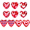 10Pcs 5 Colors Handmade Lampwork Enamel  Beads LAMP-PA0001-05-1