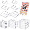   20Pcs 3 Style Transparent Acrylic Bases FIND-PH0007-03-7