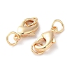 Rack Plating Brass Lobster Claw Clasps KK-F090-26LG-02-2