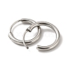 201 Stainless Steel Huggie Hoop Earrings STAS-H164-03P-2