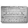 Rectangle 201 Stainless Steel Custom Thermal Transfer Wallet Card DIY-WH0252-030-1