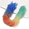 Transparent Painted Glass Beads Strands X1-DGLA-A034-T2mm-A02-1
