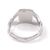 Square 304 Stainless Steel Finger Ring foe Women RJEW-C086-13-P-3