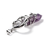 Natural Amethyst Pointed Pendants G-I0322-03P-08-4