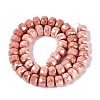 Anti-Tarnish Electroplate Glass Beads Strands GLAA-T025-10mm-11F-3