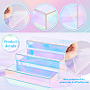 Iridescent Acrylic Display Risers ODIS-WH0048-01-4