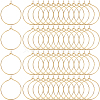 SOFPLATE 200Pcs Brass Wine Glass Charm Rings KK-SP0001-31B-G-1