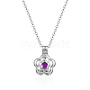 Flower Pattern Pendant Necklaces TF8592-2-1