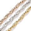 304 Stainless Steel Rope Chain Bracelets BJEW-H618-16MC-2