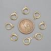 Brass Huggie Hoop Earring Findings X-KK-L179-04G-A-4