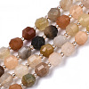 Natural Topaz Jade Beads Strands G-N328-020-1