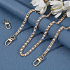 CHGCRAFT 16.4 Feet Aluminium & ABS Plastic Imitation Pearl Curb Chains DIY-CA0001-99-3