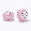 Crackle Resin European Beads RPDL-S012-B08-1