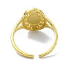 Brass Open Cuff Ring RJEW-B051-51G-3