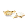 Real 18K Gold Plated Brass Micro Pave Clear Cubic Zirconia Pendants X-KK-D004-05G-D-3