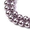 Electroplated Shell Pearl Beads Strands BSHE-G041-8mm-02-3