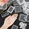 2 Boxes 2 Styles PET Hollow Lace Stickers Set DIY-GF0006-78-3