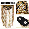 Globleland 6Pcs 3 Styles Fashionable Tassel Epaulettes AJEW-GL0002-25-4