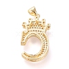 Brass Micro Pave Cubic Zirconia Pendants KK-R138-002C-2