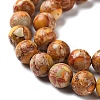 Natural Imperial Jasper Beads Strands G-I122-8mm-M-01-5