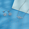 Anti-Tarnish 200Pcs Rhodium Plated 925 Sterling Silver Open Jump Rings STER-PH0001-50-6