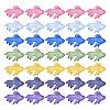 42Pcs 7 Colors Transparent Acrylic Pendants MACR-TA0001-57-11