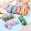 8 Bags 8 Colors 3-Ply Round Cotton Twisted Cord OCOR-TA0003-82A-4