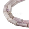 Natural Lepidolite/Purple Mica Stone Beads Strands G-E612-C05-C-4