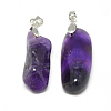 Natural Amethyst Pendants G-S266-03-2