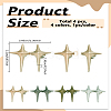 4Pcs 4 Colors Star Zinc Alloy Adjustable Jean Button Pins DIY-LP0005-82-2