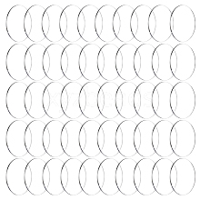 50Pcs Acrylic Flat Round Action Figure Display Bases KY-FG0001-12