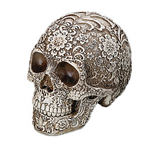 Resin Floral Skull Medical Model Statues PW-WG24131-01