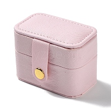 Rectangle PU LeatherJewelry Ring Storage Boxes CON-K002-06B