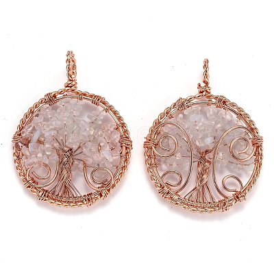 Mixed Stone Pendants G-B001-01RG-1