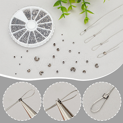 Brass Crimp Beads DIY-PH0004-06-1