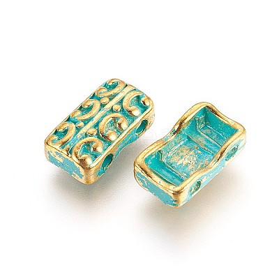 Tibetan Style Alloy Multi-strand Links PALLOY-F240-05GG-1