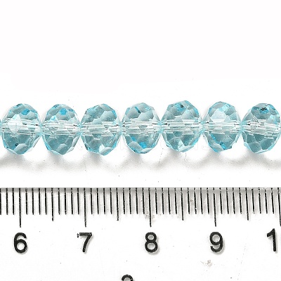 Transparent Baking Paint Glass Beads Strands DGLA-A034-T8mm-D12-1