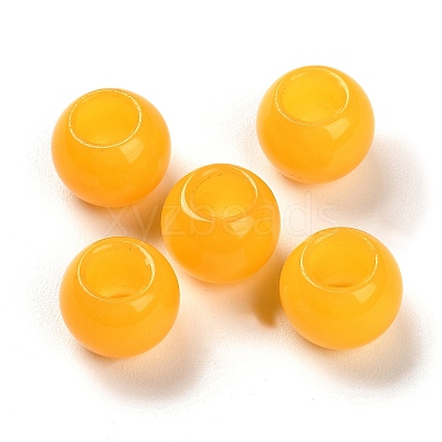 Natural Topaz Jade Dyed European Beads G-R488-01C-1