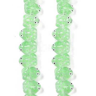 Transparent Glass Enamel Beads Strands GLAA-B021-05B-1