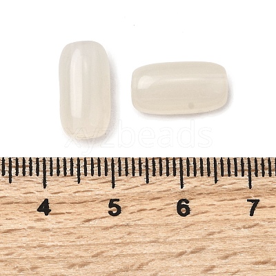 Opaque Acrylic Beads OACR-WH0055-01A-1