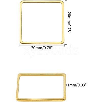 Brass Linking Rings KK-OC0001-03-1