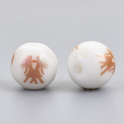 Electroplate Glass Beads EGLA-S178-11D-04-1